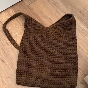 The Sak crochet hobo bag - brown - vintage